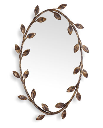 Foliage Oval Mirror