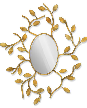 Foliage Oval Contemporary Mirror