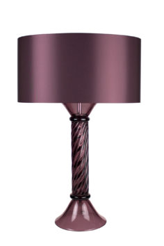 Dante-Table-Lamp-Amethyst-Murano-Plum-Oval-Shade